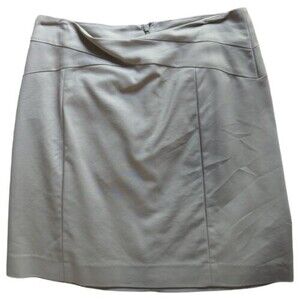 Banana Republic Lined Short Skirt 8 Tan Khaki Stretch Career Solid Skirt